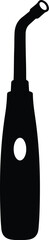 Illustration dental curing light instrument medical equipment silhouette vector