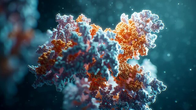 Macro shot single antibody success event lit subtly with soft highlight to show mechanism of action clarity, monoclonal antibody therapy