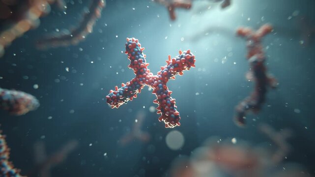 Macro shot single antibody success event lit subtly with soft highlight to show mechanism of action clarity, monoclonal antibody therapy