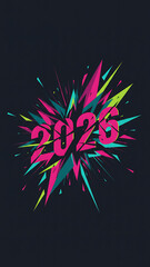 Edgy abstract 2026 illustration, Edgy Abstract 2026 Illustration - Dynamic & Forward-Looking Art