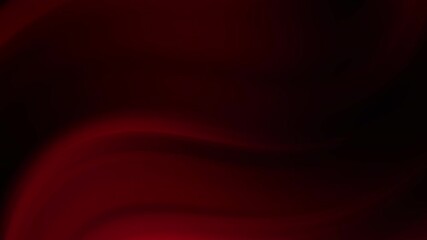 Deep crimson red and black colors dominate this abstract background. The animation features smooth, flowing movements reminiscent of fabric or liquid. - Powered by Adobe