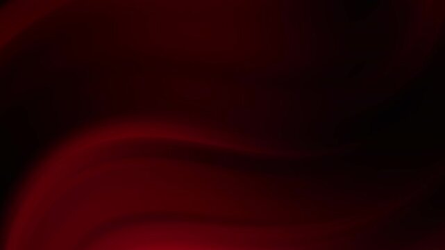 Deep crimson red and black colors dominate this abstract background. The animation features smooth, flowing movements reminiscent of fabric or liquid. 