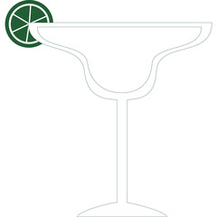 Stylized Green Lime Slice With Abstract Swirling Trail On Transparent Background A Refreshing Beverage Concept