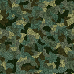 Abstract modern military style camo texture for fabric and fashion print