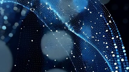 Abstract digital sphere with glowing particles, representing global networks and data connections. - Powered by Adobe