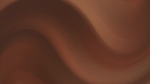 A smooth gradient of brown and copper hues forms flowing abstract swirls. The animation style is fluid and seamless, with gentle movements creating a sense of calm. 