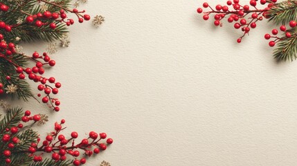 simple Seamless Christmas frame with place for text concept