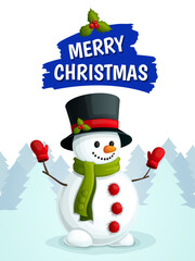 Merry  Christmas snowman