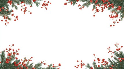 simple Seamless Christmas frame with place for text concept