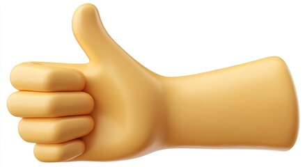 Thumbs Up Emoji Hand Gesture Approval.
