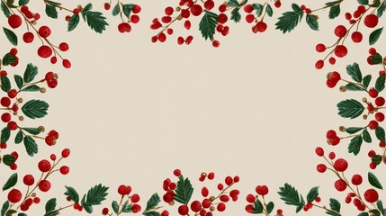 simple Seamless Christmas frame with place for text concept