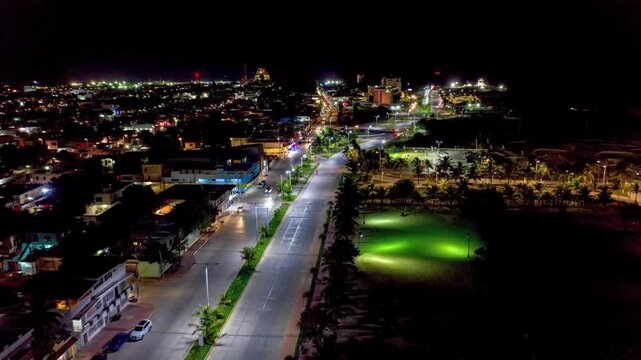 Malecon cd. del carmen noche
