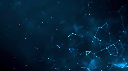 Technology plexus background. Digital abstract ai background with animated plexus lines and dots forming triangle networks perfect for science and tech concept videos - Powered by Adobe