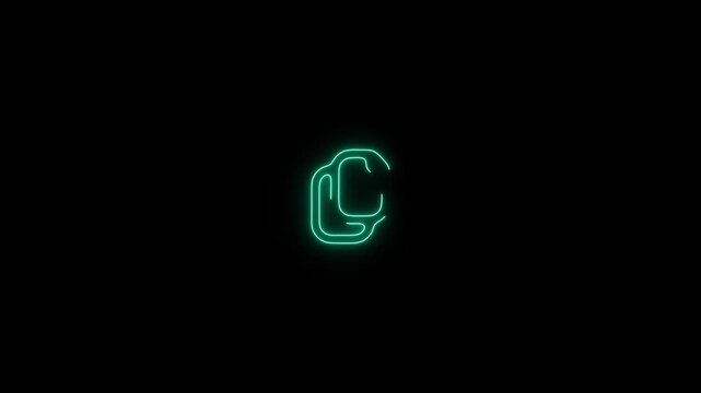  duplicate icon glowing sign animated  video countdown in blue
