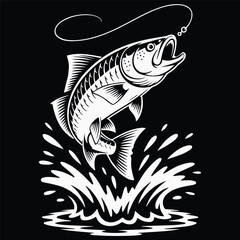 fishing t-shirt design