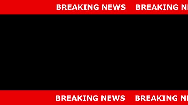News lower third background overlay template with green screen, TV broadcast style animation for breaking news or live updates .Breaking news lower third 3rd chyron l3rd loop 4k video