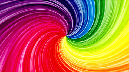 Fototapeta premium Swirling Rainbow Colors Abstract Background graphic