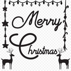 Obraz premium Merry christmas lettering calligraphy vector eps 10. Merry Christmas Design | Christmas T Shirt.