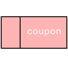 coupon simple illustration 
クーポン　シンプル　イラスト