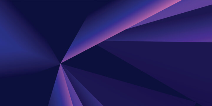 Abstract background with converging purple and blue geometric planes creating a sense of depth and movement.