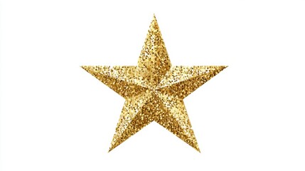 A vibrant gold star glimmers with sparkling glitter ideal for adding charm to parties holidays or special occasions. Its bright design makes it eye catching and festive.