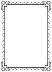 Elegant vector certificate frames featuring decorative borders.