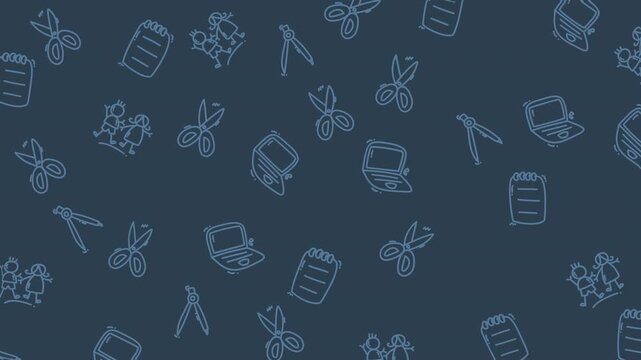 seamless pattern with medical icons