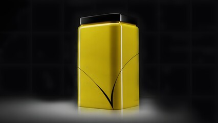 Close up Metal Can for Industrial Use Only Mockup Design