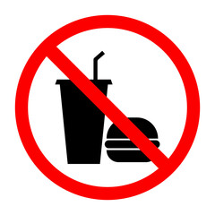 No food and drink icon on white background.