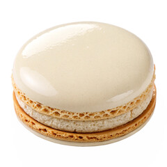 Indulge in creamy vanilla bean macaron perfection, a delicate confectionery treat, perfect for elegant dessert displays and sophisticated culinary creations today