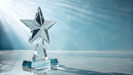 Celebrate success with a stunning star award, symbolizing achievement and excellence in a modern and elegant way for your next project