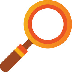 Vector Illustration of a magnifying glass, colorful vector