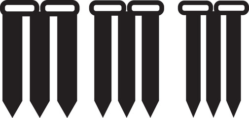 Cricket bat ball stump bails icon set, Sports Equipment playing sign, wicket icon Flat design on isolated background,
