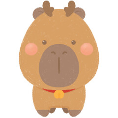 Capybara reindeer 