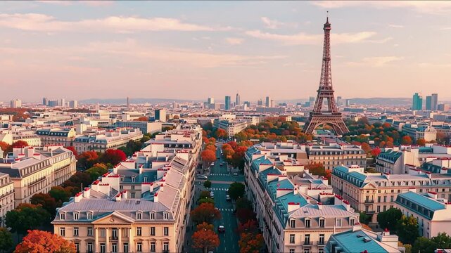 Paris Eiffel Tower landmark building collection