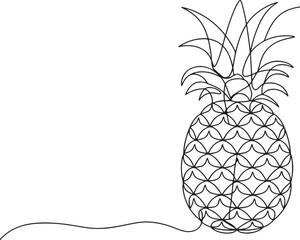 pineapple on a white