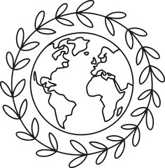 abstract globe vector illustration