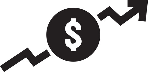 Financial Growth Concept: A visual representation of financial prosperity, highlighting the upward trajectory of monetary value, suggesting investment returns and business progress.