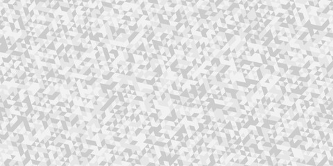 Obraz premium Abstract low polygon cubic white and gray vector poly triangle texture geometric pattern composed of triangular. geometric wall tile and metal cube background triangle wallpaper design.