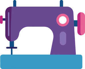 Vector Illustration of a sewing machine on a transparent background
