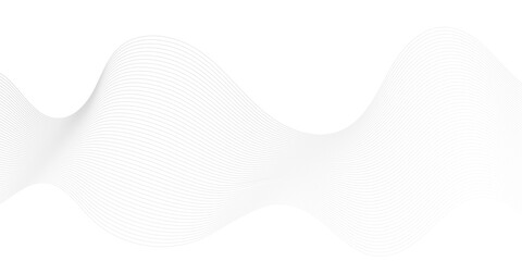 Minimal vector sound wave digital white, gray blend futuristic technology flow tech transparent line stripe energy connection web music and sound, beautiful dynamic smooth space texture background.