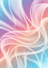 Soft flowing waves in pastel hues, a modern abstract background design