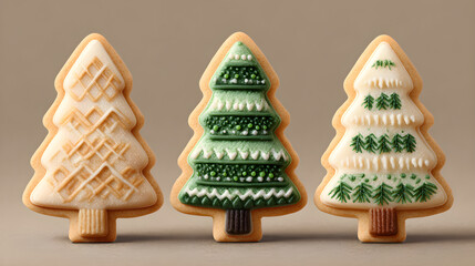 christmas tree made of cookies