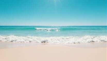 Early-summer turquoise beach - ultra realistic