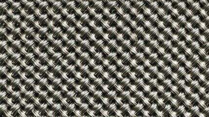Seamless Metallic Mesh Texture with Braided Wire Pattern