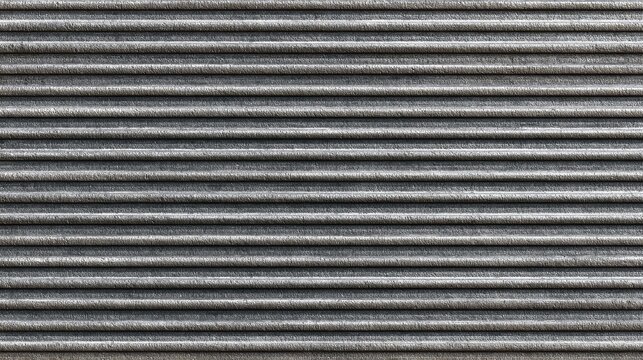 Seamless Industrial Ribbed Sheet Texture in Muted Gray