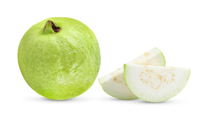 guava isolated on transparent png ( image from camera )