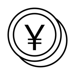 Obraz premium Yen Coin icon