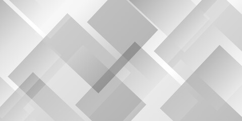 minimal tech gradient white, gray creative triangle geometric technology space. rectangle randomly arranged white line background. paper web overlap presentation design.