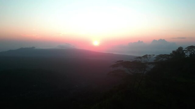 Sunrice over jungle